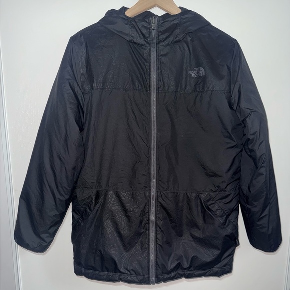 The North Face Other - The North Face Reversible True Or False Hooded Jacket Boy’s Size XL 18/20 Black